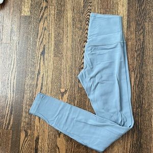 Lululemon align leggings. 28” inseam. Dusty blue. Size 4. EUC